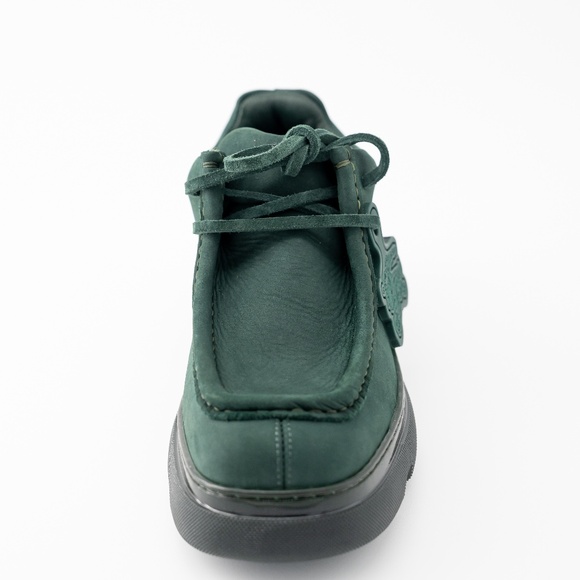 size 39.5 / 9.5us Burberry Creeper Lace Up Vine Green Boots - Picture 6 of 14